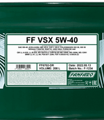 Fanfaro VSX | 5W40 | Vol Synthetische Motorolie | 208 Liter