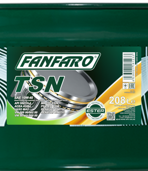 Fanfaro TSN | 10W40 | Synthetische Motorolie | 208 Liter