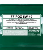 Fanfaro PDX | 5W40 | Synthetische Motorolie | 60 Liter