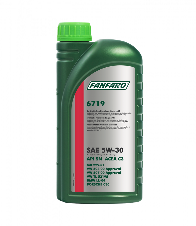 Fanfaro 6719 | O.E.M | 5W30 | Vol Synthetische Longlife Motorolie | 1 Liter