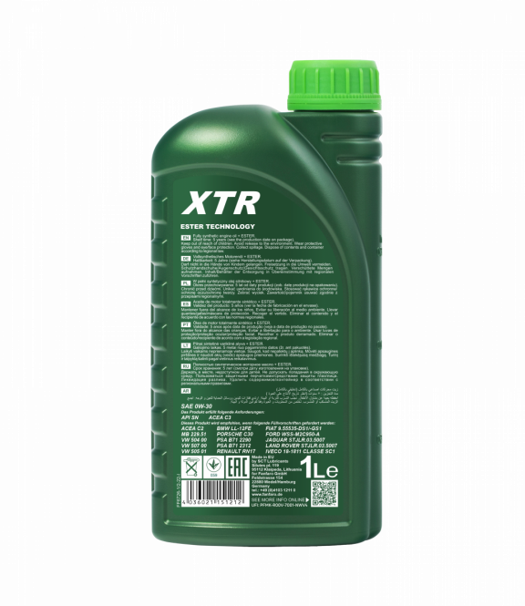 Fanfaro XTR | 0W30 | Vol Synthetische Motorolie | 1 Liter