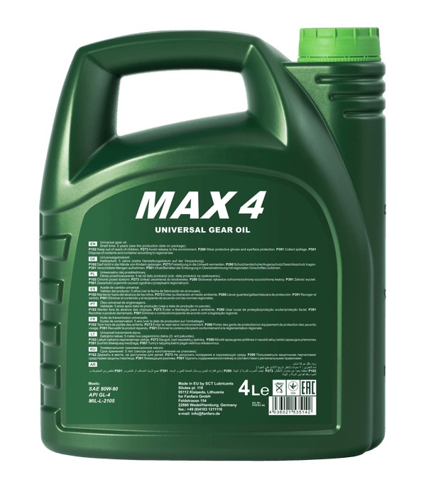 Fanfaro Max 4 | 80W90 Versnellingsbak olie | 4 Liter