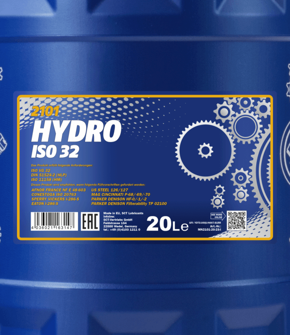 Mannol Hydro ISO 32 Longlife hydrauliek olie | 20 Liter