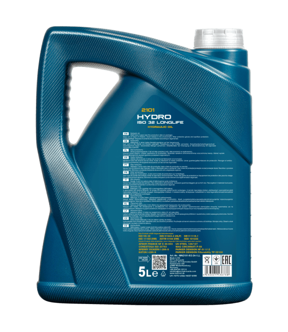 Mannol Hydro ISO 32 Longlife hydrauliek olie | 5 Liter - Oliereus