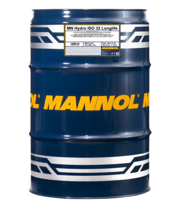 Mannol Hydro ISO 32 Longlife hydrauliek olie | 60 Liter