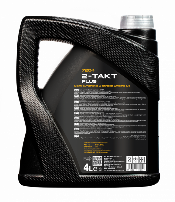 Mannol 2-Takt Plus | Semi Synthetische 2 takt olie | 4 Liter