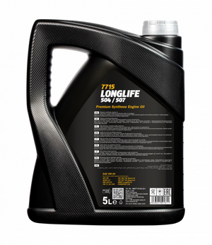 Mannol Longlife 504/507 | 5W30 Vol Synthetische motorolie | 5 Liter