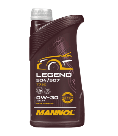 Mannol Legend 504/507 , 0W30 Vol Synthetische motorolie , 1 Liter - Oliereus