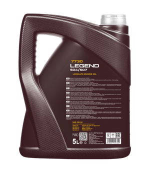 Mannol Legend 504/507 | 0W30 Vol Synthetische motorolie | 5 Liter